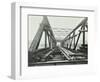 Erection of Emergency Thames Bridge, London, 1942-null-Framed Photographic Print