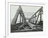 Erection of Emergency Thames Bridge, London, 1942-null-Framed Photographic Print