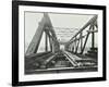 Erection of Emergency Thames Bridge, London, 1942-null-Framed Photographic Print