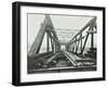 Erection of Emergency Thames Bridge, London, 1942-null-Framed Photographic Print