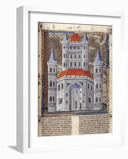 Erection of the Facade of the Temple of Solomon in Jerusalem-null-Framed Giclee Print