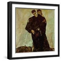 "Eremiten" (Hermits) Egon Schiele and Gustav Klimt-Egon Schiele-Framed Giclee Print