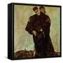 "Eremiten" (Hermits) Egon Schiele and Gustav Klimt-Egon Schiele-Framed Stretched Canvas