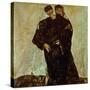 "Eremiten" (Hermits) Egon Schiele and Gustav Klimt-Egon Schiele-Stretched Canvas