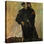 Eremiten (Hermits) Egon Schiele and Gustav Klimt-Egon Schiele-Stretched Canvas