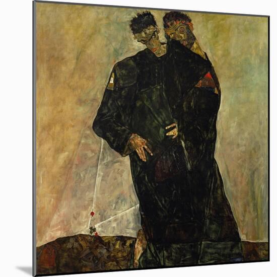 Eremiten (Hermits) Egon Schiele and Gustav Klimt-Egon Schiele-Mounted Giclee Print