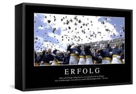 Erfolg: Motivationsposter Mit Inspirierendem Zitat-null-Framed Stretched Canvas