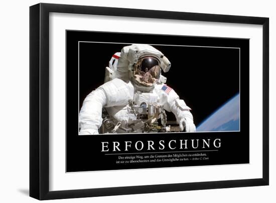 Erforschung: Motivationsposter Mit Inspirierendem Zitat-null-Framed Photographic Print