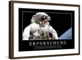 Erforschung: Motivationsposter Mit Inspirierendem Zitat-null-Framed Photographic Print