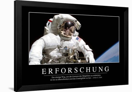 Erforschung: Motivationsposter Mit Inspirierendem Zitat-null-Framed Photographic Print