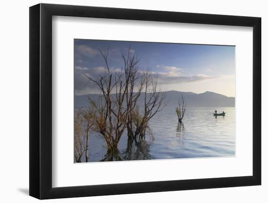 Erhai Lake at sunrise, Dali, Yunnan, China-Ian Trower-Framed Photographic Print