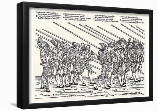 Erhard Schoen (Servants of the land army, blade 09, usually tens Landsknecht) Art Poster Print-null-Framed Poster