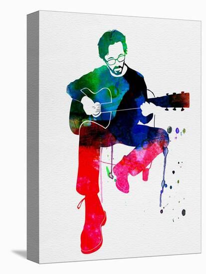 Eric Clapton Watercolor-Lana Feldman-Stretched Canvas