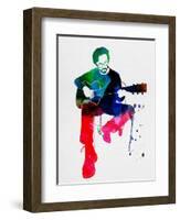 Eric Clapton Watercolor-Lana Feldman-Framed Art Print