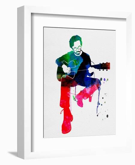 Eric Clapton Watercolor-Lana Feldman-Framed Art Print