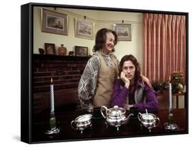 Eric Clapton with His Grandmother Rose-John Olson-Framed Stretched Canvas
