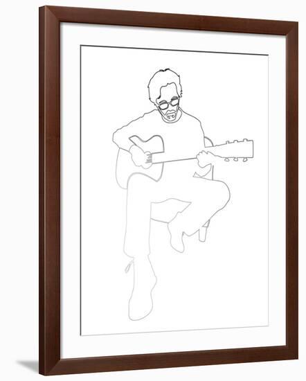 Eric Clapton-Logan Huxley-Framed Art Print