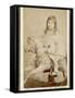 Eric James Age 3 Rides His Rocking Horse-null-Framed Stretched Canvas