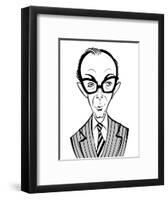 Eric Morecambe - English comedian; caricature-Neale Osborne-Framed Giclee Print