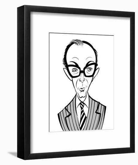 Eric Morecambe - English comedian; caricature-Neale Osborne-Framed Giclee Print