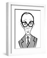 Eric Morecambe - English comedian; caricature-Neale Osborne-Framed Giclee Print