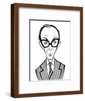 Eric Morecambe - English comedian; caricature-Neale Osborne-Framed Giclee Print