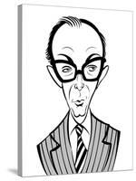 Eric Morecambe - English comedian; caricature-Neale Osborne-Stretched Canvas