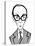 Eric Morecambe - English comedian; caricature-Neale Osborne-Stretched Canvas