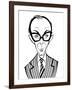 Eric Morecambe - English comedian; caricature-Neale Osborne-Framed Giclee Print