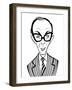 Eric Morecambe, English comedian; caricature-Neale Osborne-Framed Giclee Print