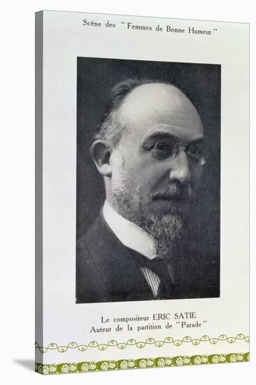 Eric Satie (1866-1925), French Composer, Portrait Photograph (B/W Photo)-French Photographer-Stretched Canvas