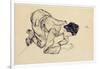 Erich Lederer Drawing on the Floor, 1912-Egon Schiele-Framed Giclee Print