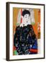 Erich Lederer in Front of a Window, Gyoer, (Hungary), 1912-Egon Schiele-Framed Giclee Print