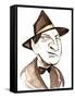 Erich Wolfgang Korngold, Austrian-born composer and conductor, caricature-Neale Osborne-Framed Stretched Canvas