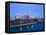 Erie Basin Marina and City Skyline, Buffalo, New York State, USA-Richard Cummins-Framed Stretched Canvas