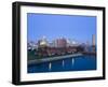 Erie Basin Marina and City Skyline, Buffalo, New York State, USA-Richard Cummins-Framed Photographic Print