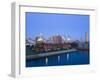 Erie Basin Marina and City Skyline, Buffalo, New York State, USA-Richard Cummins-Framed Photographic Print