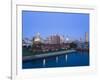 Erie Basin Marina and City Skyline, Buffalo, New York State, USA-Richard Cummins-Framed Photographic Print