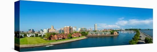 Erie Basin Marina with City at the Waterfront, Buffalo, Erie County, New York State, USA-null-Stretched Canvas