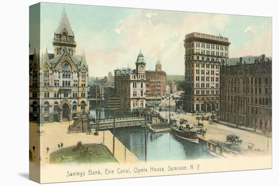 Erie Canal and Opera House, Syracuse, New York-null-Stretched Canvas