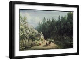 Erie Canal Near Little Falls-William Rickaby Miller-Framed Giclee Print