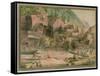 Erie Canal, Ny, 1831-John William Hill-Framed Stretched Canvas