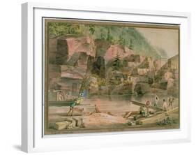 Erie Canal, Ny, 1831-John William Hill-Framed Giclee Print