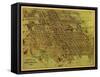 Erie, Pennsylvania - Panoramic Map-Lantern Press-Framed Stretched Canvas