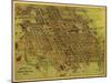 Erie, Pennsylvania - Panoramic Map-Lantern Press-Mounted Art Print