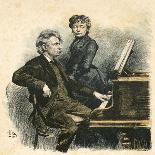 Grieg and His Wife-Erik Henningsen-Stretched Canvas