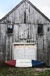 A Canoe Sits In Front Of A Weathered Old Boat House On The Coast Of Maine-Erik Kruthoff-Photographic Print
