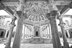 Ornate Marble Columns Of The Famous Jain Temple Ranakpur Located In Rural Rajasthan, India-Erik Kruthoff-Photographic Print