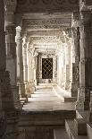 Jain Monk Amongst Ornate Marble Columns Of The Famous Jain Temple Ranakpur, Rural Rajasthan, India-Erik Kruthoff-Photographic Print