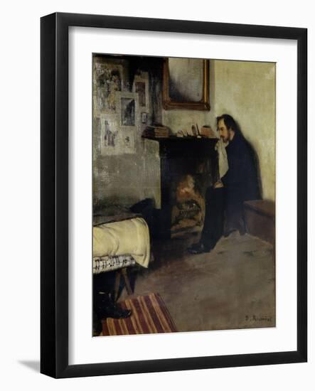 Erik Satie, Bohème-Santiago Rusiñol-Framed Giclee Print